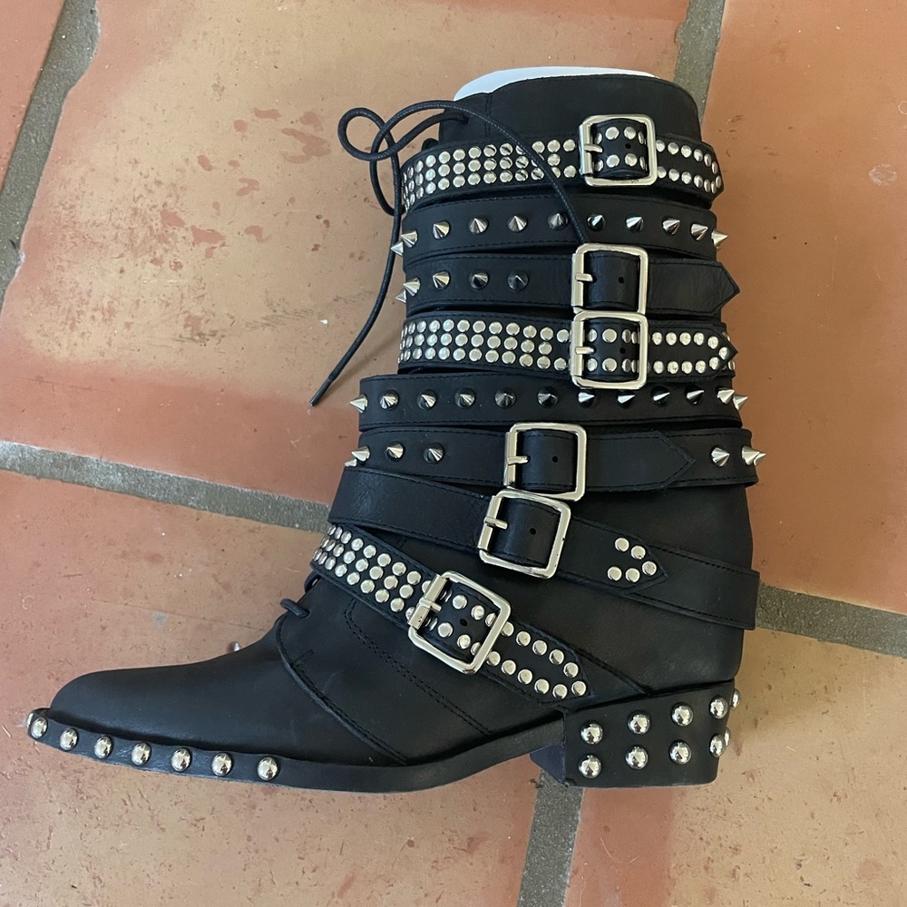 Sold out NIB Draco Stud Booties from Jeffrey Campbell. Ultimate statement shoe!